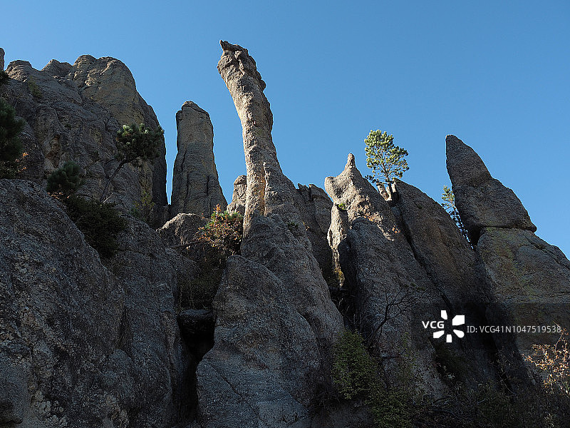 南达科他州针状石公路沿线的尖峰图片素材