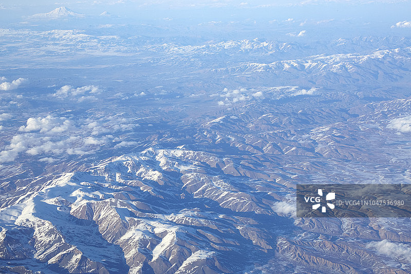 土耳其东部山区航拍照片图片素材