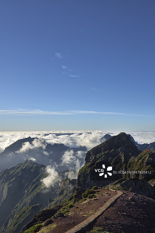 葡萄牙马德拉群岛的徒步山路图片素材