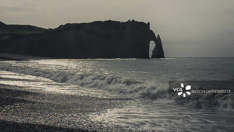 法国诺曼底埃特勒塔的悲伤一天图片素材