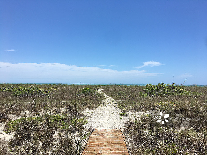 萨尼贝尔岛自然海滩图片素材