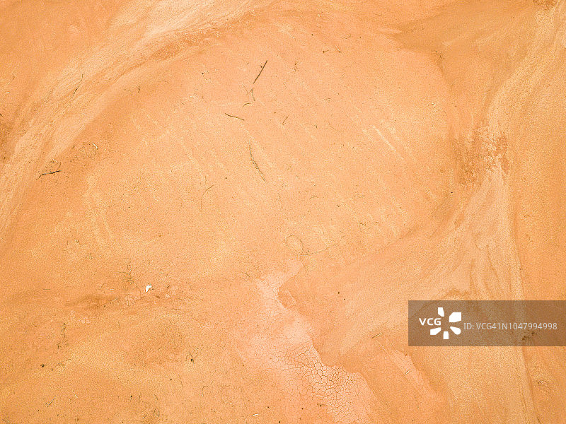 红色土地航拍景观图片素材