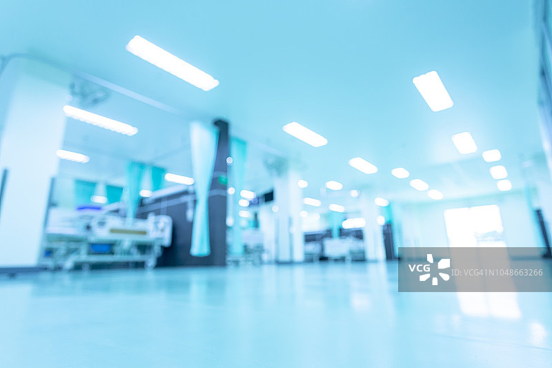 抽象模糊的豪华医院内景背景图片素材