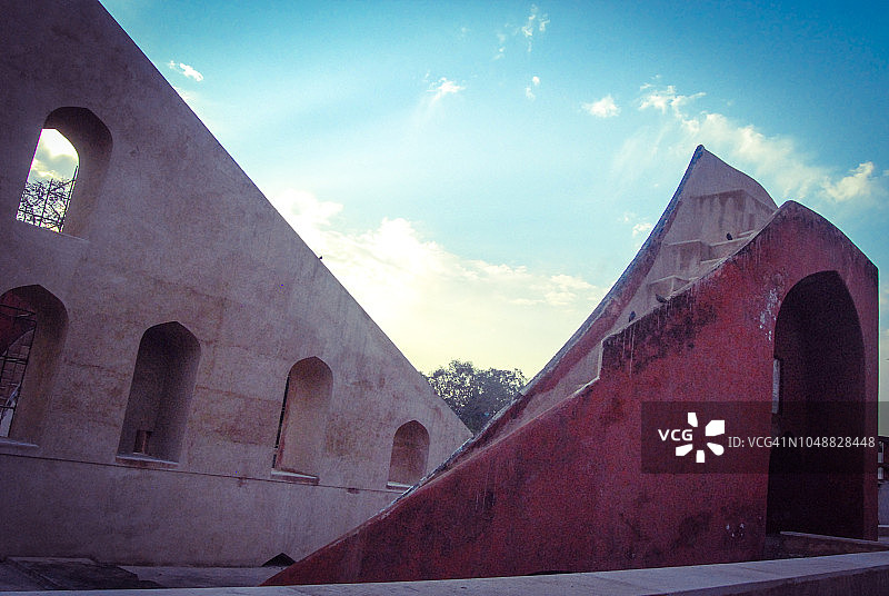 建筑细节：简塔·曼塔天文台，印度新德里图片素材