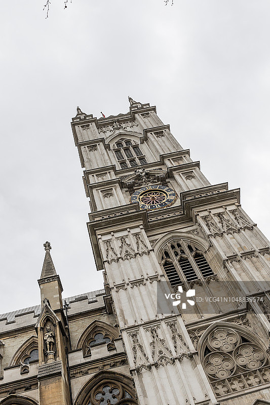 伦敦，英格兰威斯敏斯特教堂的周六早上图片素材