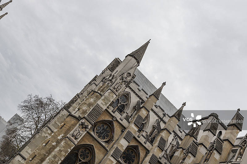 伦敦，英格兰威斯敏斯特教堂的周六早上图片素材