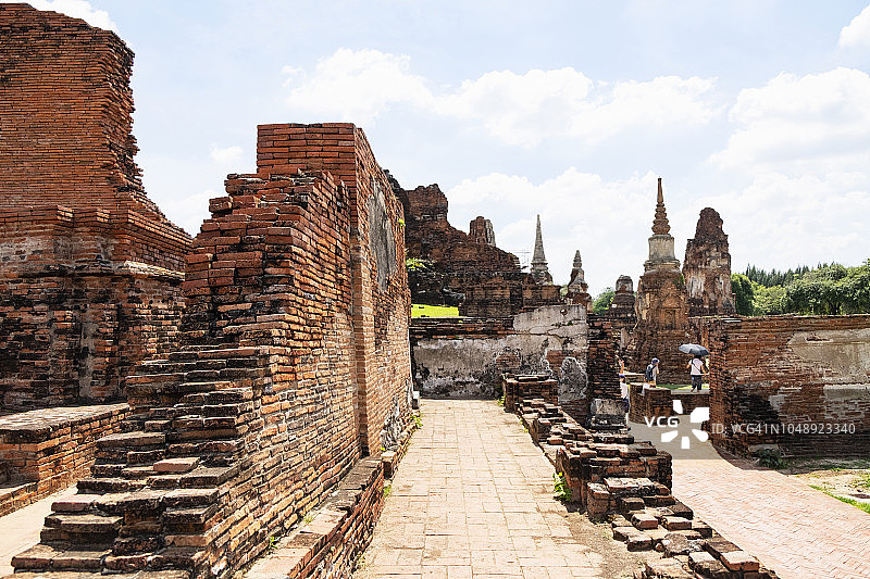 玛哈泰寺的古老遗址图片素材