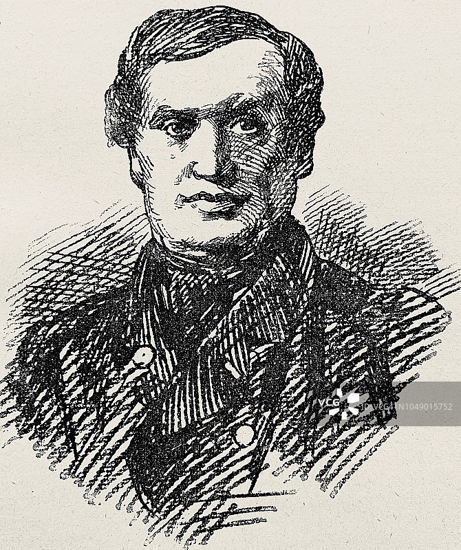 威廉·冯·布劳穆勒：德裔奥地利书商与出版商，1807-1884图片素材