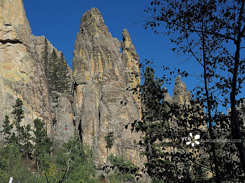 卡斯特州立公园的主教座堂尖顶图片素材