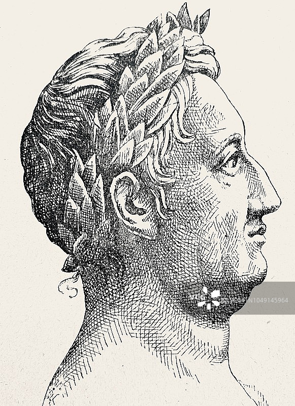 约翰·沃尔夫冈·冯·歌德，1800年图片素材