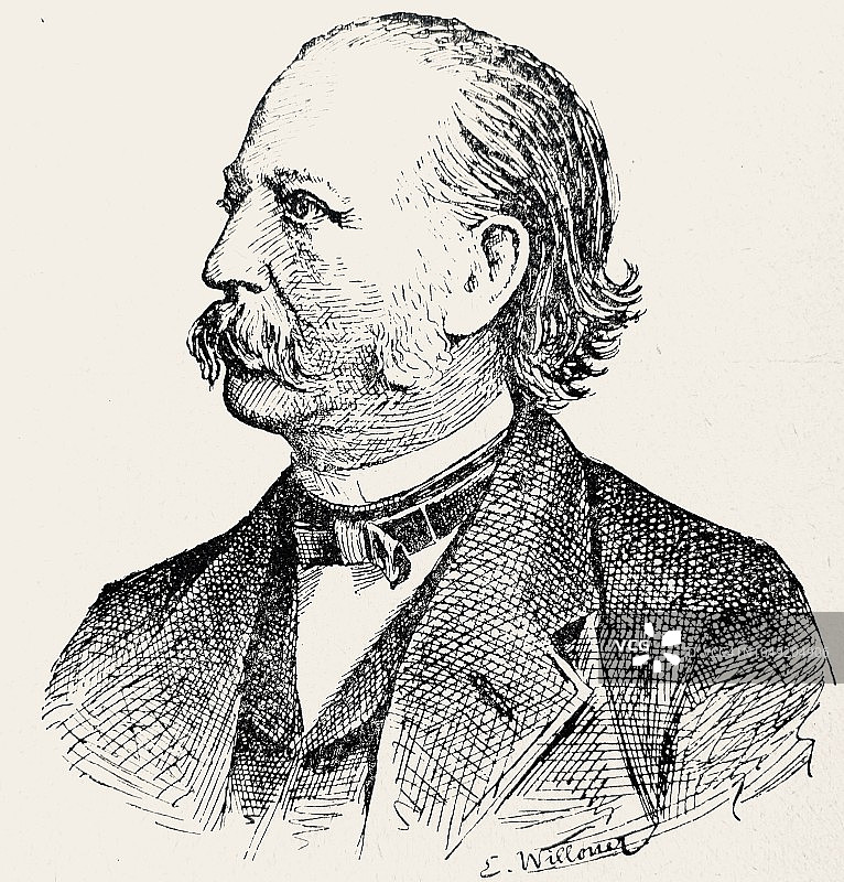 特奥多尔·丰塔纳，德国作家，1819-1898图片素材