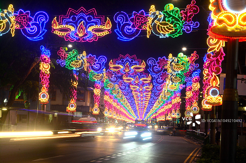 新加坡排灯节灯饰图片素材