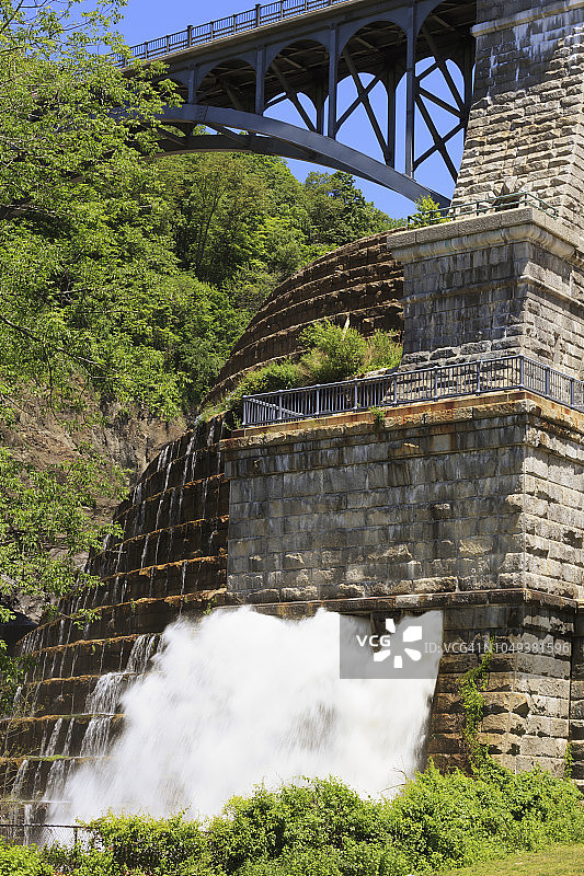 纽约市供水系统的新克罗顿大坝（又名康奈尔大坝）图片素材