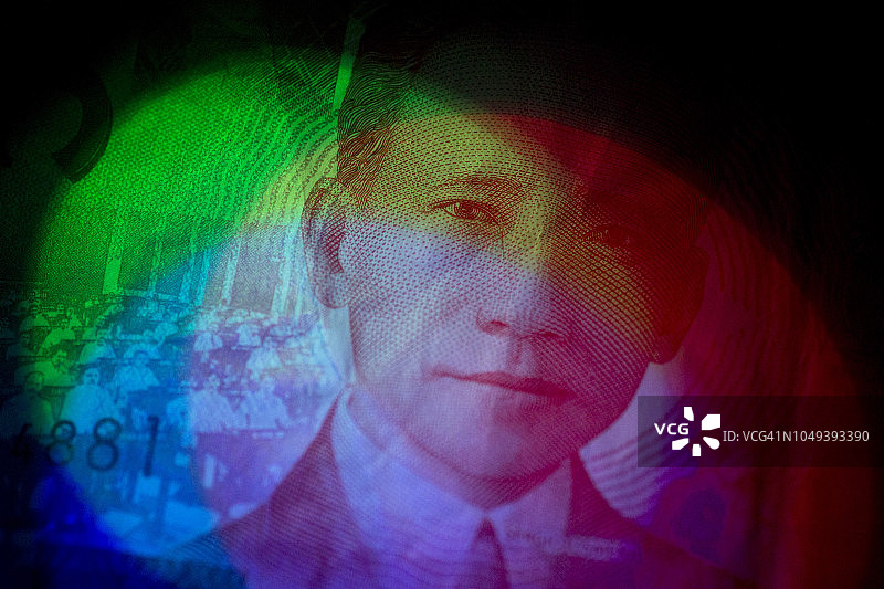 菲律宾前总统奥斯梅尼亚肖像，50比索纸币图片素材