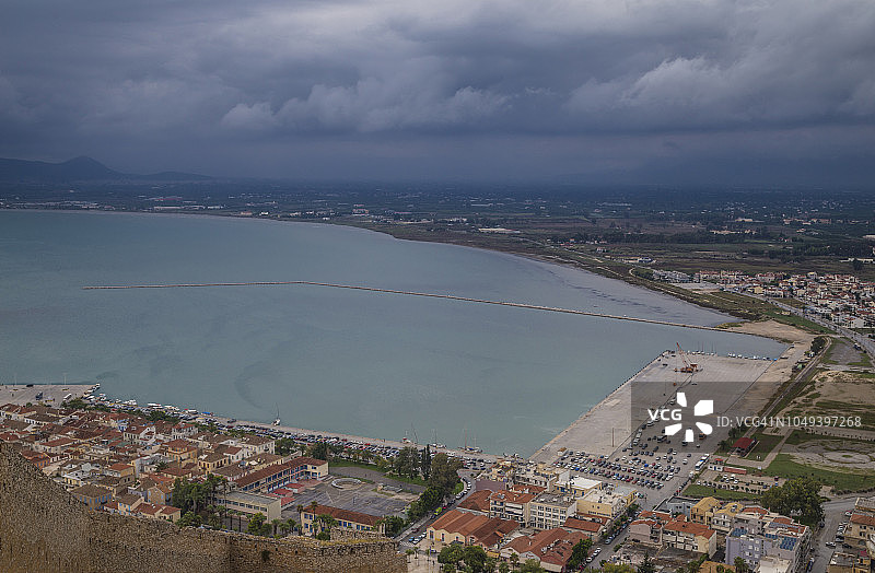 希腊伯罗奔尼撒纳夫普利翁镇图片素材