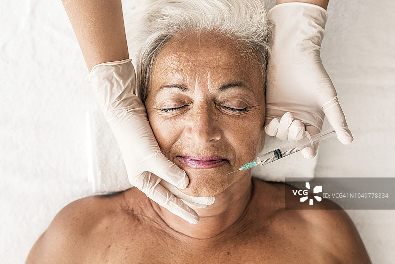 肉毒杆菌注射图片素材