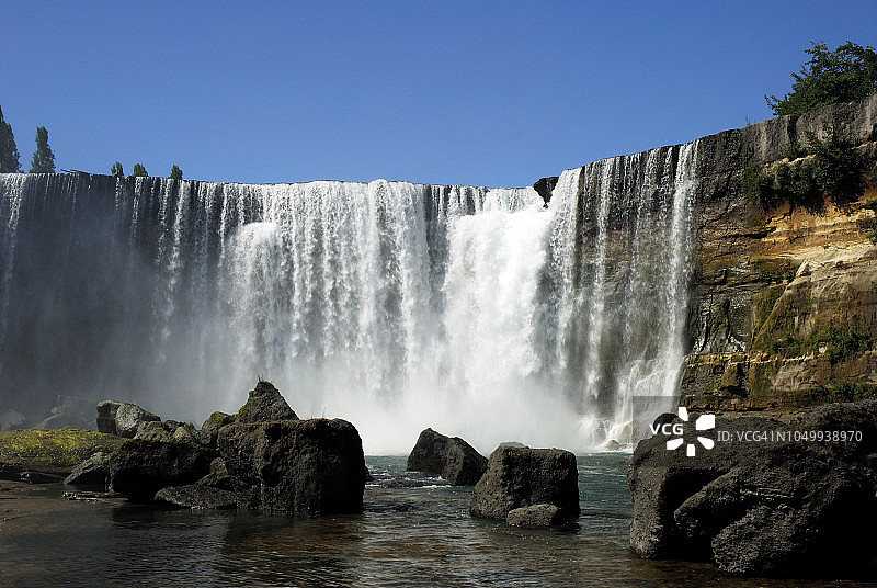 智利拉哈瀑布图片素材