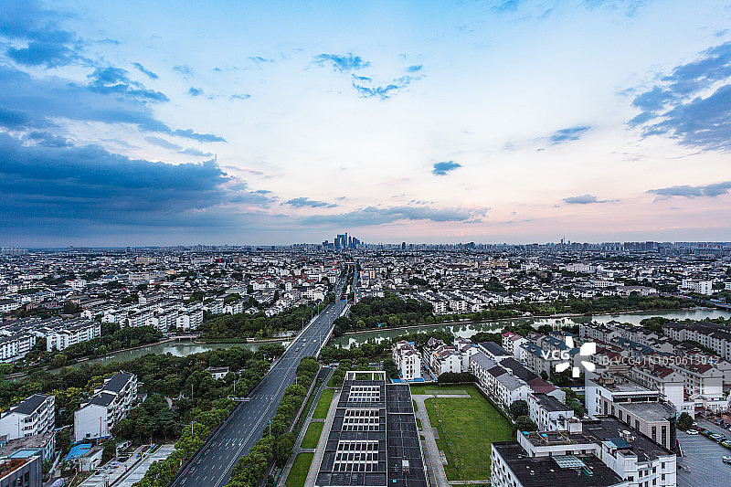 南京城市风光高视角图片素材