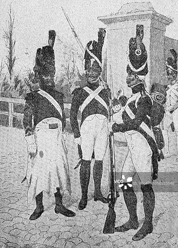 1806年左右的法国士兵图片素材