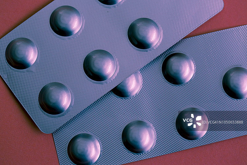 药用胶囊铝箔泡罩包装图片素材