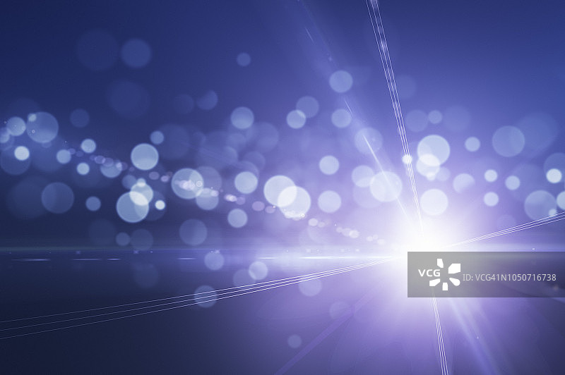 带镜头光晕的虚焦灯光背景图片素材