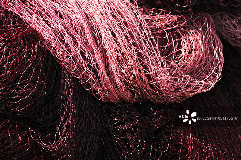 红色渔网图片素材