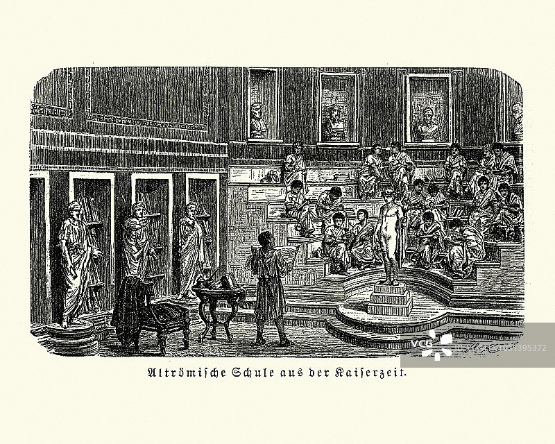 帝国时期的古罗马学校图片素材