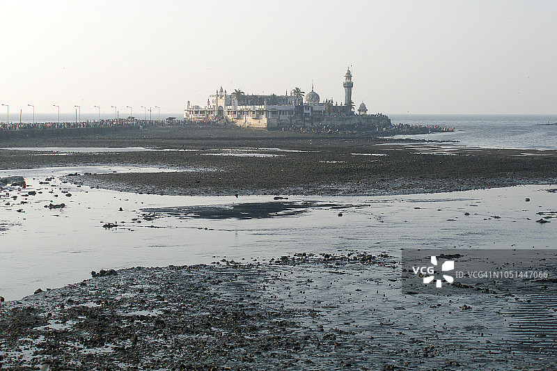 印度孟买哈吉·阿里·达加清真寺图片素材