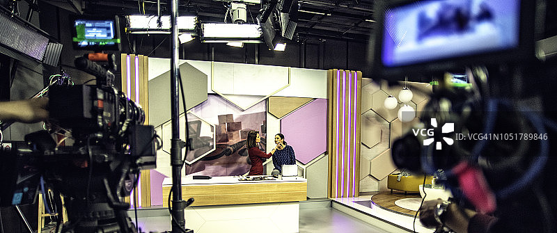 电视节目拍摄中图片素材