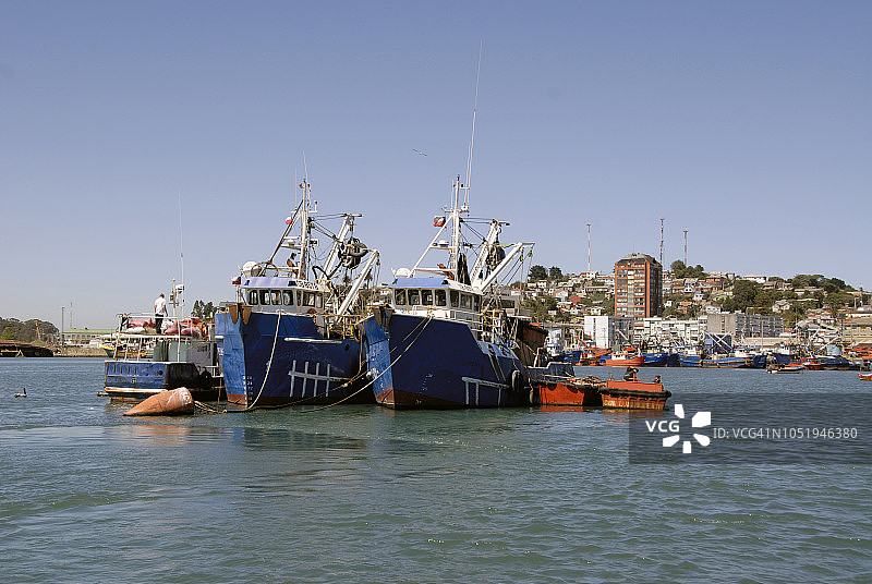 智利塔尔卡瓦诺港口图片素材