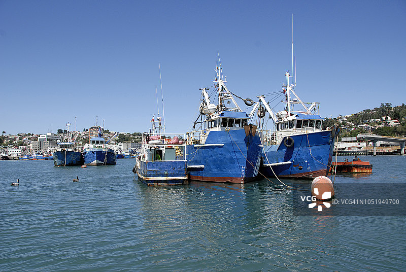 智利塔尔卡瓦诺港口图片素材