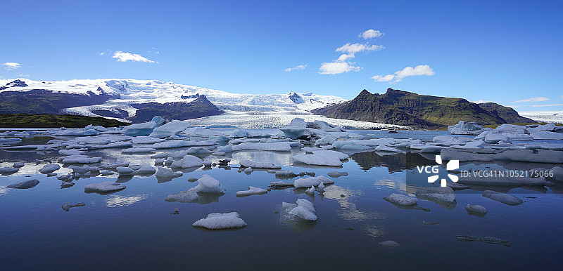 冰岛Fjallsarlon全景图片素材