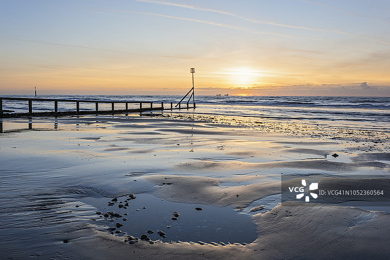 怀特岛日出图片素材