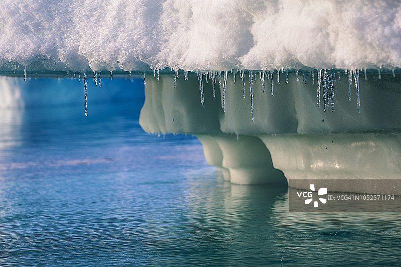 格陵兰岛偏远东海岸的北极景观图片素材