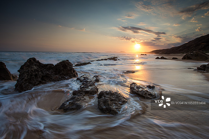 南非花园大道克尼斯纳布伦顿海域的海景照片图片素材