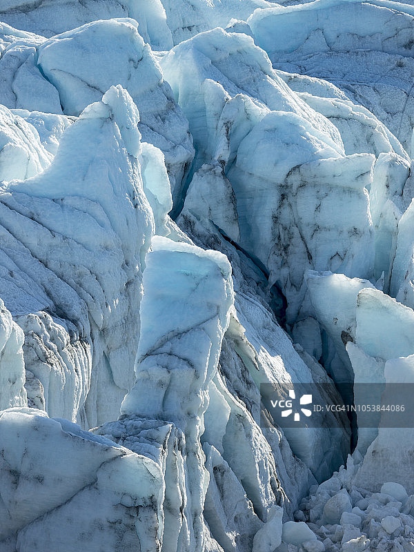 格陵兰岛康克鲁斯瓦格的罗素冰川图片素材