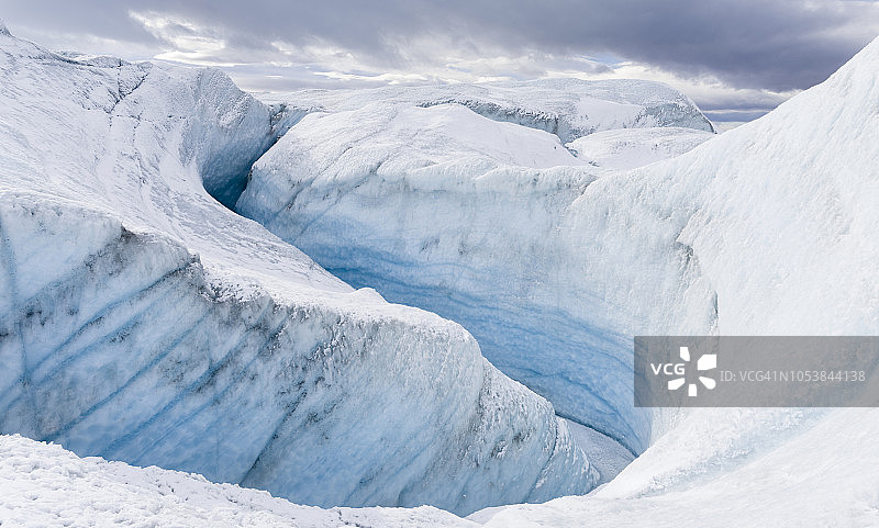 格陵兰岛康克鲁斯瓦格冰盖景观图片素材