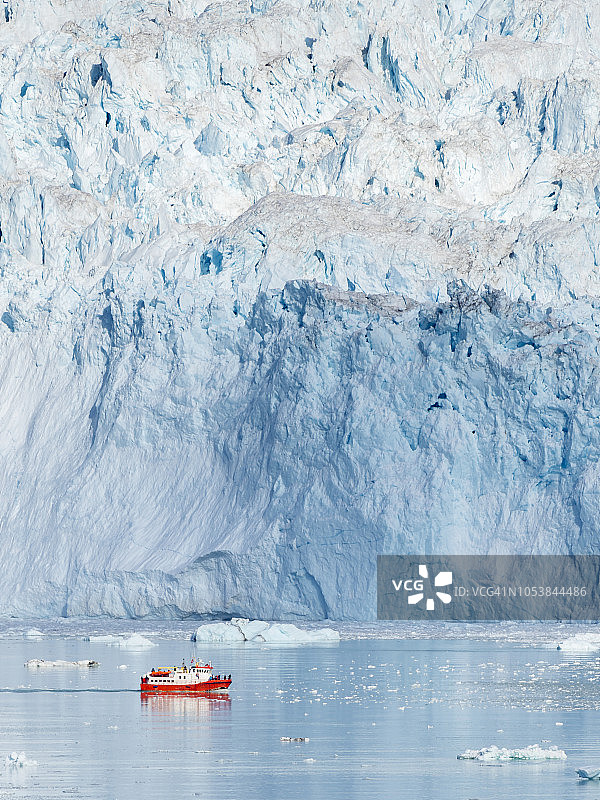 格陵兰岛Eqip冰川图片素材