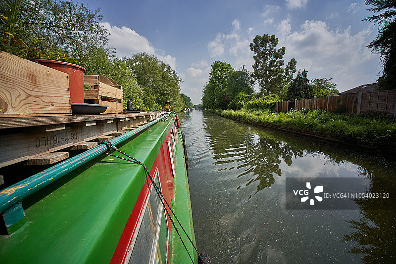 大联盟运河在伦敦北部的帕丁顿宁静田园风光图片素材