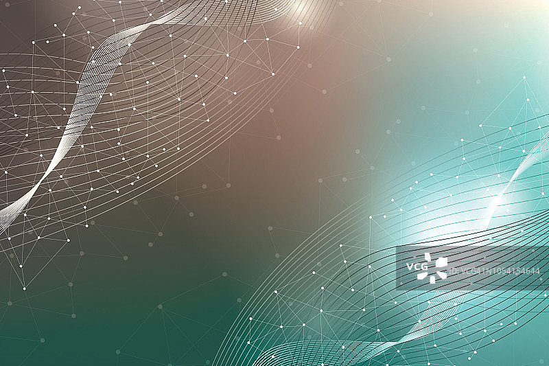 几何网络连接概念背景图片素材