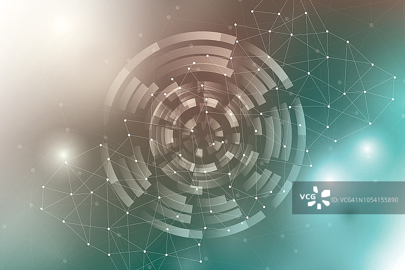 几何网络连接概念背景图片素材