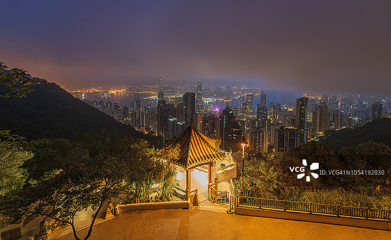 香港太平山顶图片素材