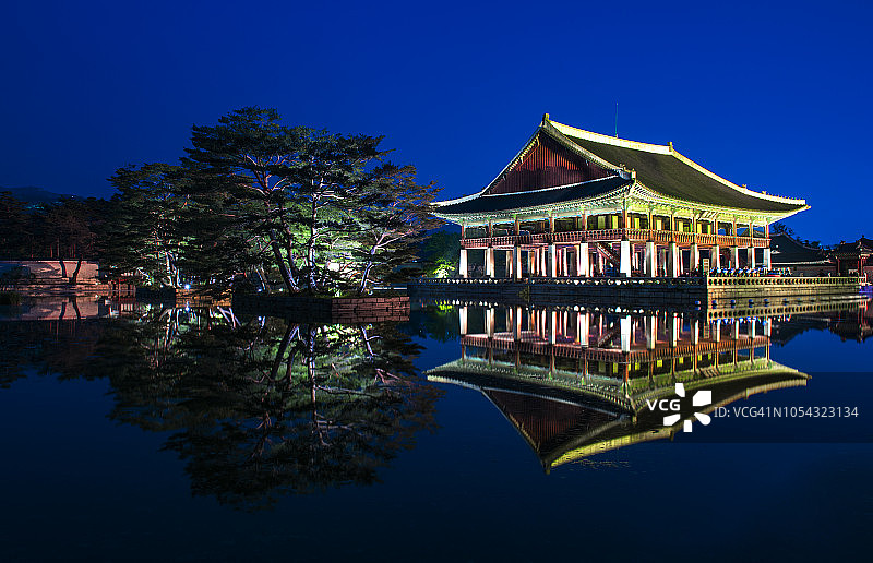 VD700庆会楼夜景图片素材