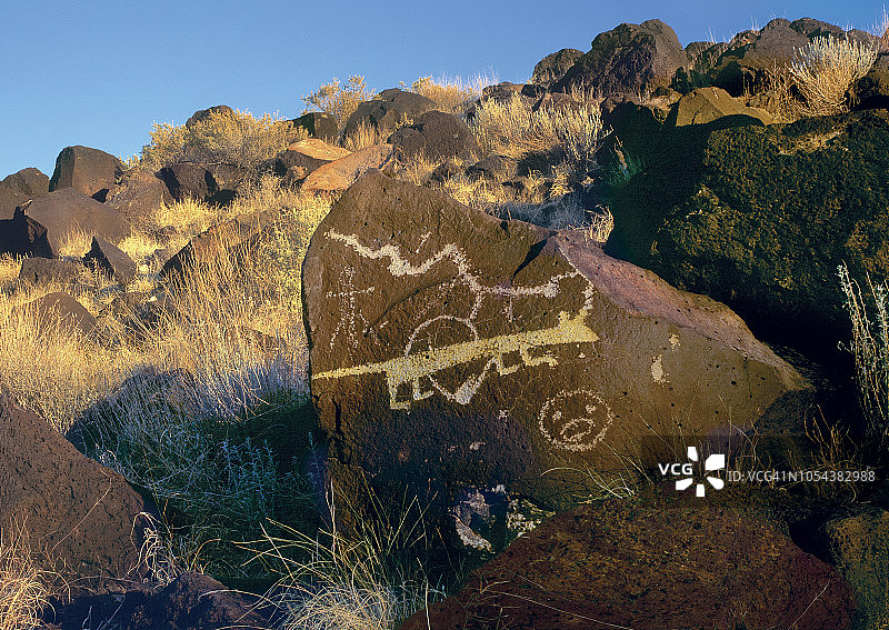 岩画国家纪念碑的岩画图片素材