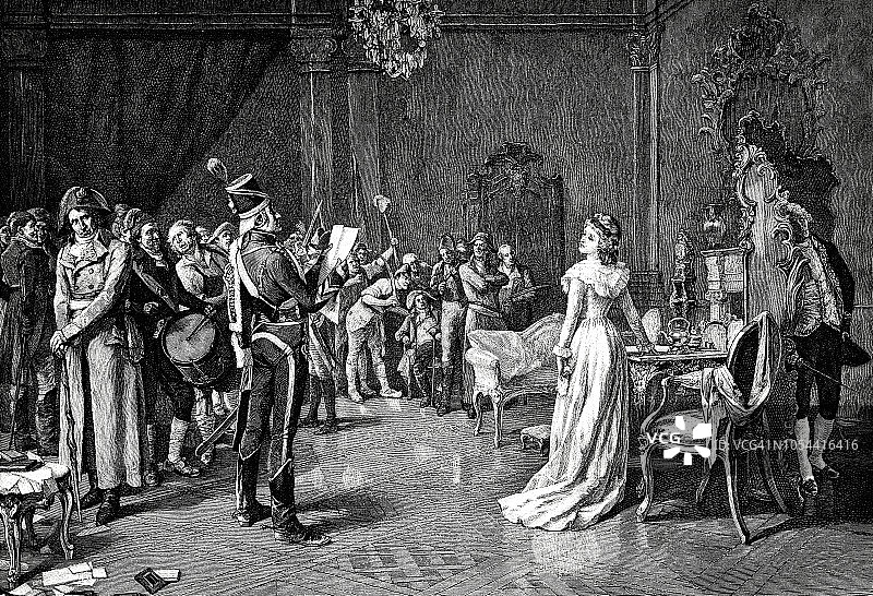 法国大革命——对王室的放逐图片素材