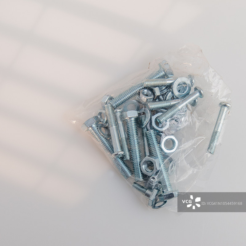 螺栓、螺母和锁紧环图片素材