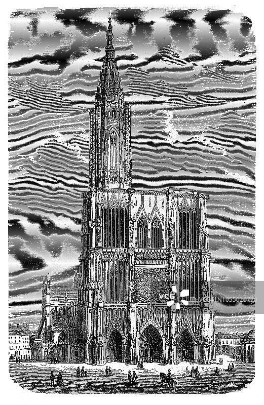 斯特拉斯堡大教堂图片素材