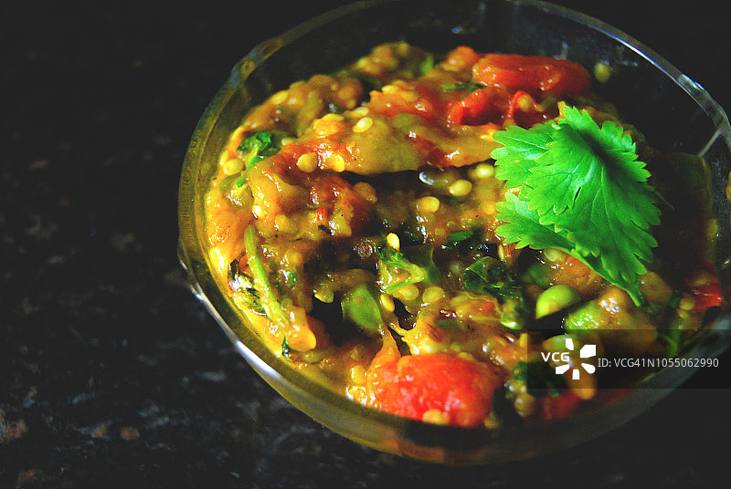 茄泥烤茄子咖喱图片素材