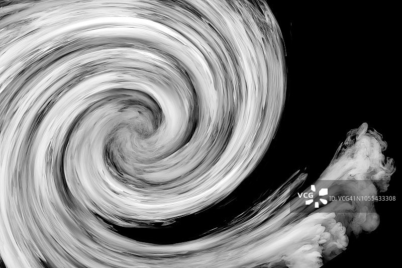 黑色背景上的白色烟雾和灰色图片素材