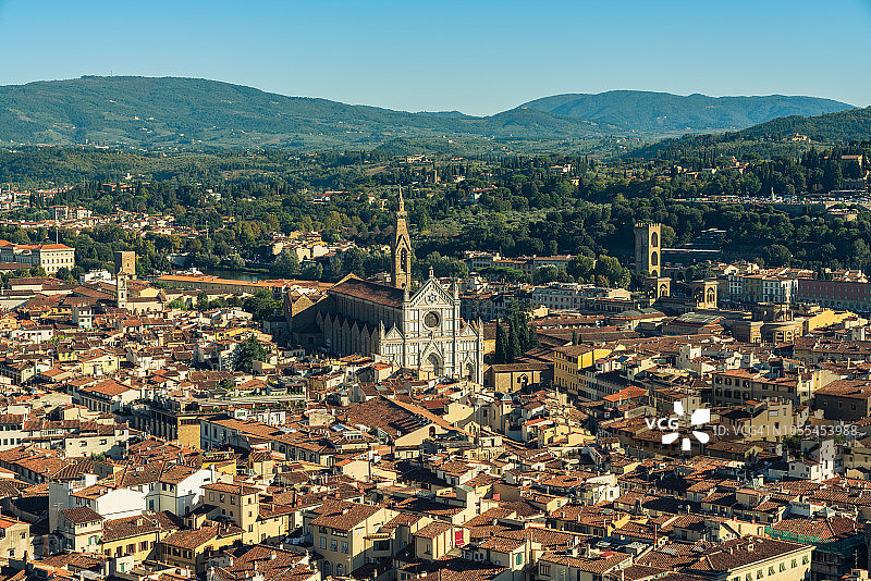 意大利托斯卡纳佛罗伦萨圣十字大教堂图片素材